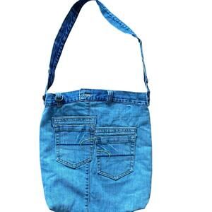 Upcycled Handmade Denim Shoulder Bag